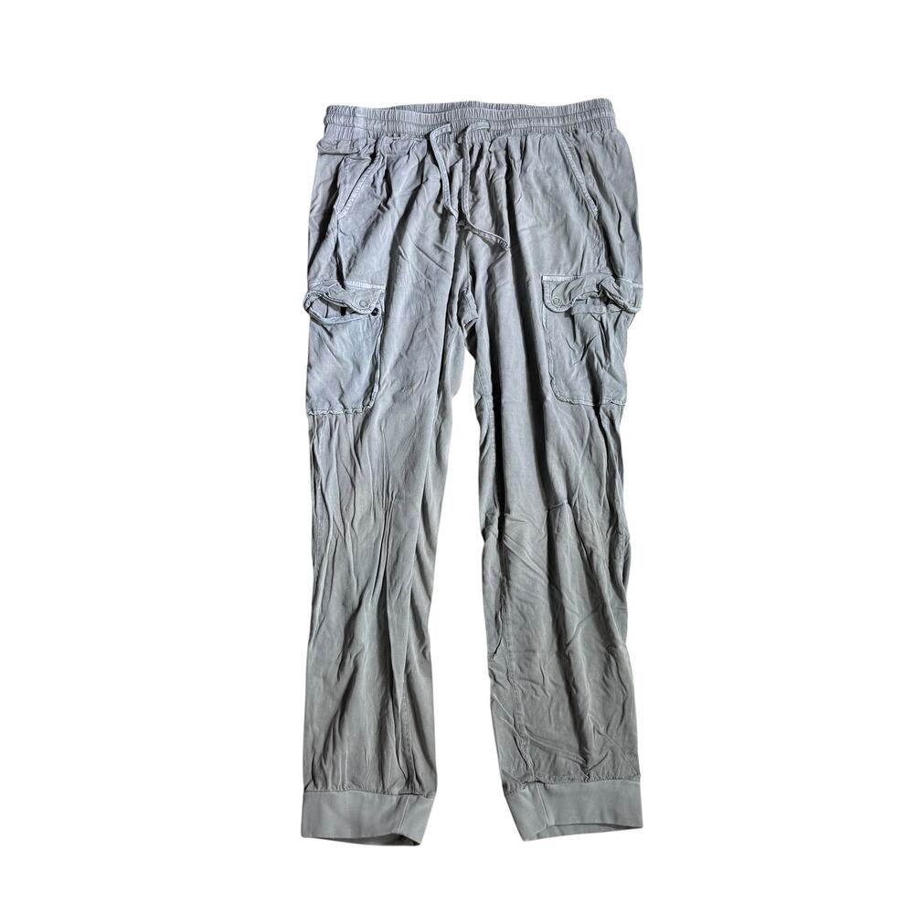 TORRID Pants Joggers Cargo Gray Parachute Drawstring Pockets Size 00T Medium